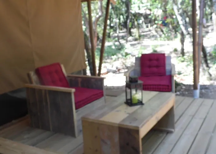 럭셔리텐트 Camping Mille Etoiles Labastide-de-Virac