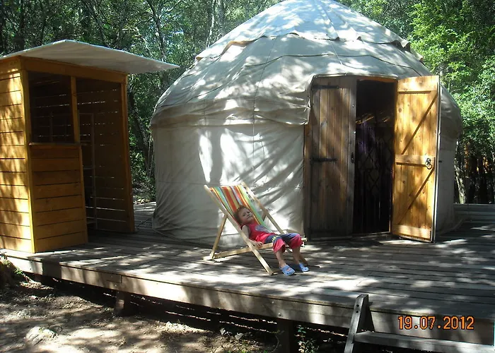 럭셔리텐트 Camping Mille Etoiles Labastide-de-Virac